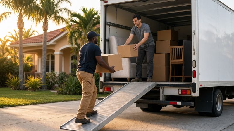 Movers loading a truck